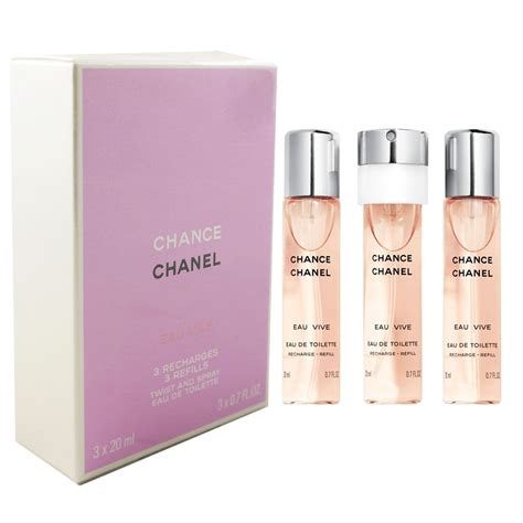 chanel chance eau vive twist and spray|chanel chance refills boots.